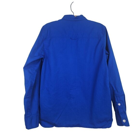 H&M Kids Long-Sleeved Button Down Shirt Boys 9-10Y Bright Blue - Picture 4 of 12
